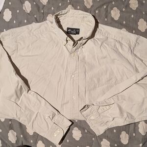 Eddie Bauer Light Tan Casual Button Down Shirt